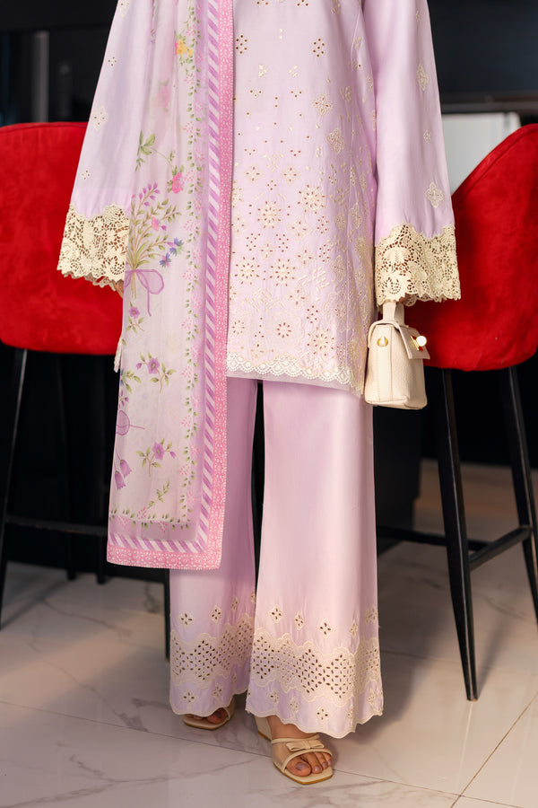 LILAC LUXURY EMBROIDERED 3PCS SET (NPA3-25431)-READY TO WEAR