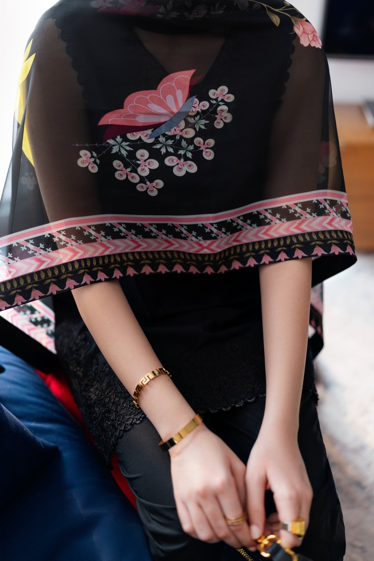 JET BLACK LUXURY EMBROIDERED 3 PCS SET (NPA3-25430)-READY TO WEAR