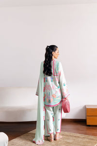 SOFT MINT GREEN LUXURY PRINTED 3PCS SET (NPA3-25432)-READY TO WEAR