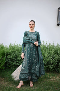SAGE GREEN LUXURY EMBROIDERED KARANDI SET (NEL-25635)