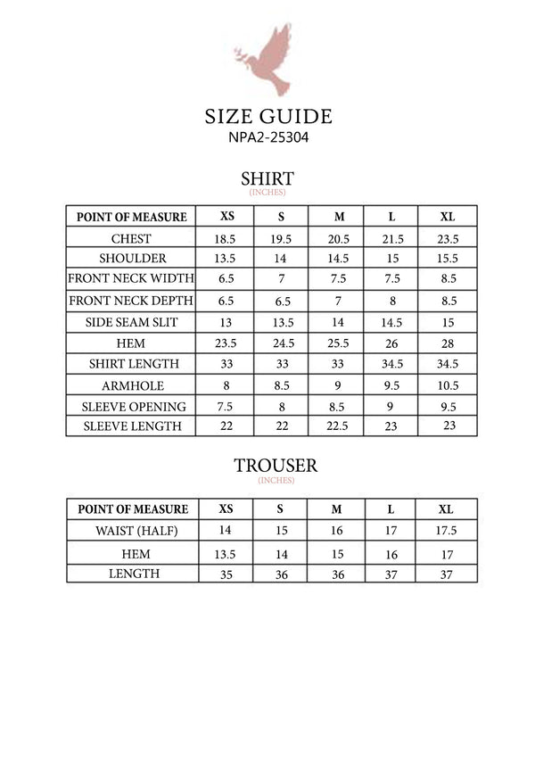 LIME YELLOW LUXURY EMBROIDERED 2PCS SET (NPA2-25304) - READY TO WEAR