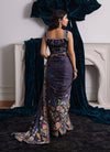 Alixia Charmeuse Saree With Velvet Blouse Farah Talib Aziz