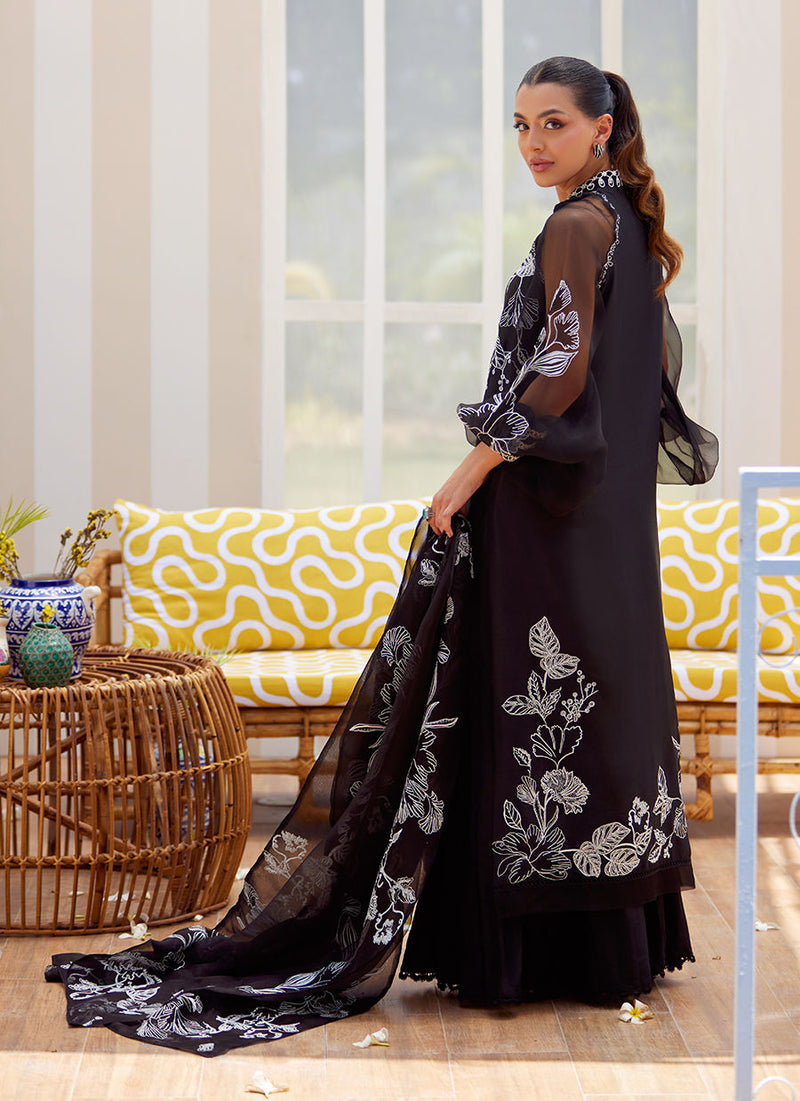 Reina Ebony Shirt, Pants and Dupatta