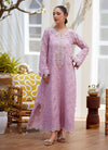 Melek Rose Kaftan, Pants and Dupatta