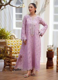 Melek Rose Kaftan, Pants and Dupatta