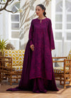 Sina Plum Shirt, Lehenga and Dupatta