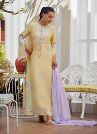Vaya Lemon Shirt, Izaar and Dupatta