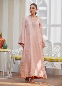 Raya Melon Kaftan, Izaar and Dupatta