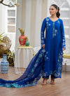 Tavia Cobalt Shirt, Pants and Dupatta