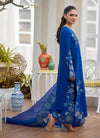 Tavia Cobalt Shirt, Pants and Dupatta
