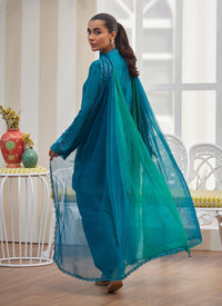 Maella Emerald Shirt, Shalwar and Dupatta