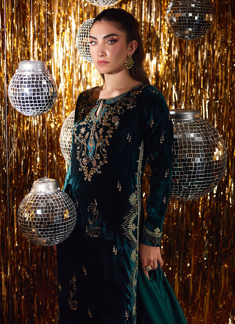 Gleen Forest Green Velvet