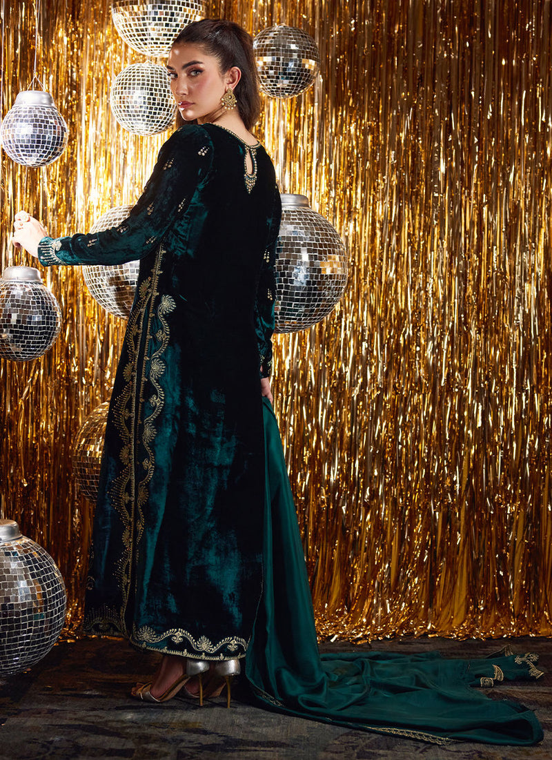 Gleen Forest Green Velvet