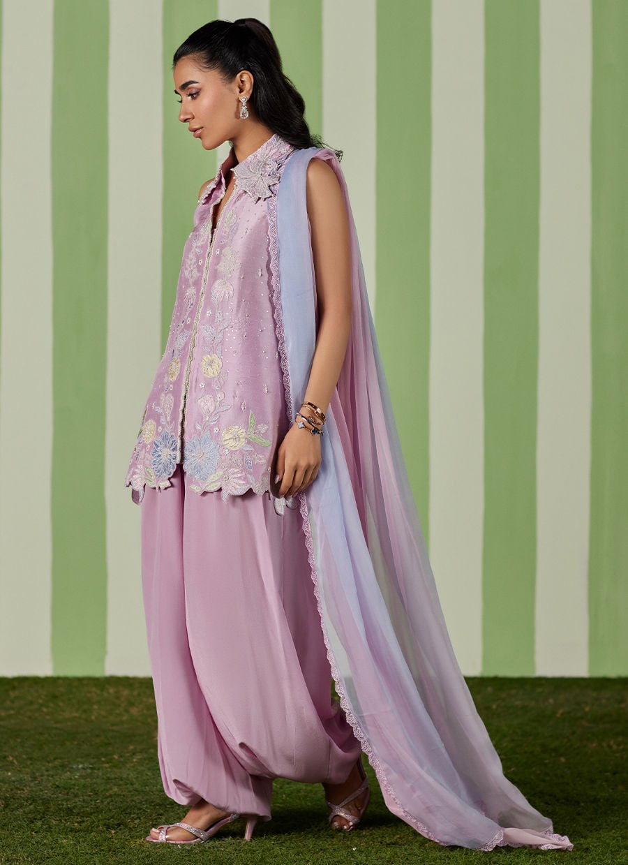 Deeba Jacket, Pants with Dupatta