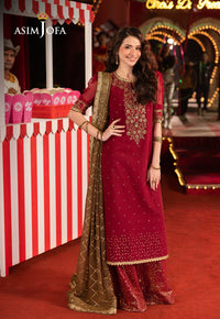AJLF-04 EMBROIDERED CHIFFON 3 PCS
