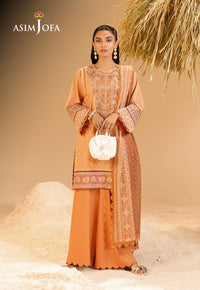AJUBU-08 Embroidered Lawn 2 Pcs