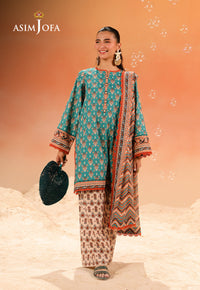 AJUBU-30 Printed Lawn 3 Pcs