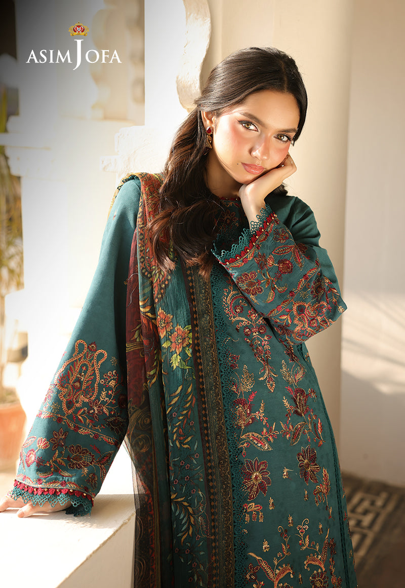 AJUBU-03 Embroidered Jacquard 3 Pcs