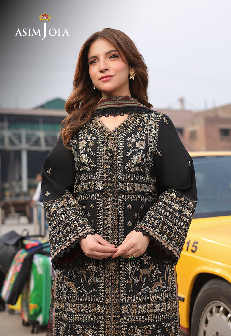 AJUBU-01 Embroidered Jacquard 3 Pcs