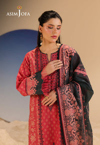 AJUBU-34 Digital Printed Lawn 3 Pcs