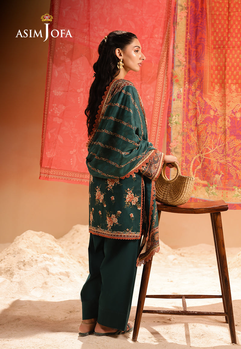 AJUBU-14 Printed Lawn 3 Pcs