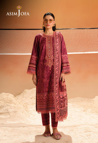 AJUBU-15 Printed Embroidered Lawn 2 Pcs