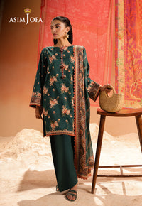 AJUBU-14 Printed Lawn 3 Pcs