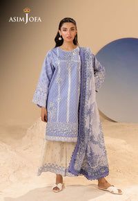 AJUBU-13 Printed Embroidered Lawn 3 Pcs