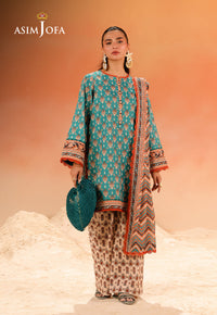 AJUBU-30 Printed Lawn 3 Pcs