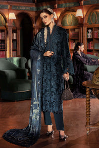 3 Piece Unstitched Embroidered Velvet Suit