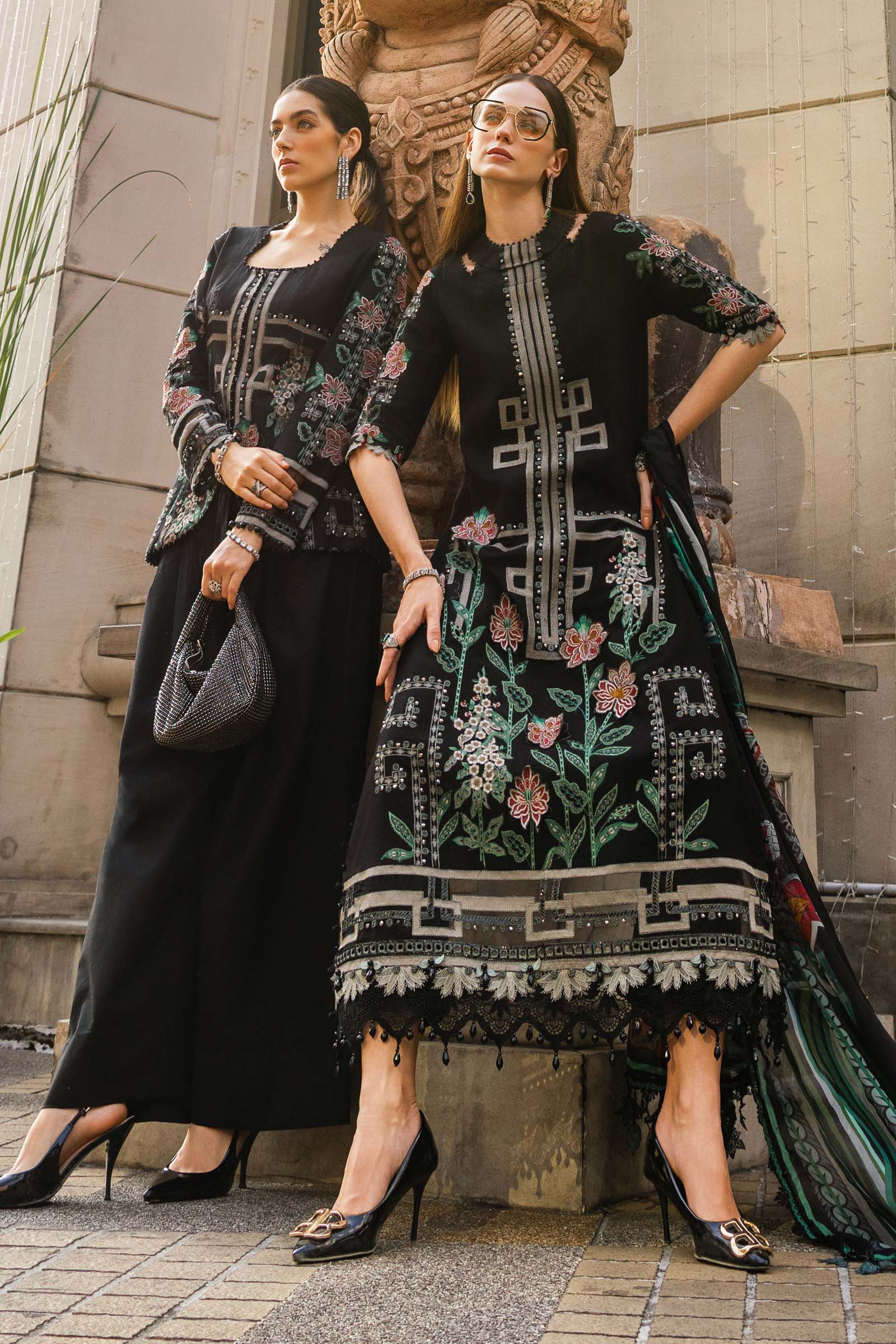 3 Piece Unstitched Embroidered Jacquard Lawn Suit EL-26-11