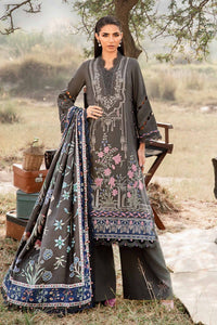 3 Piece Unstitched Printed Linen Suit | MPT-2401-A Maria B