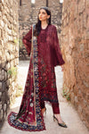 3 Piece Unstitched Printed Linen Suit | MPT-2401-B Maria B
