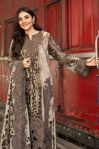 3 Piece Unstitched Embroidered Palachi Suit | DL-1201 Maria B