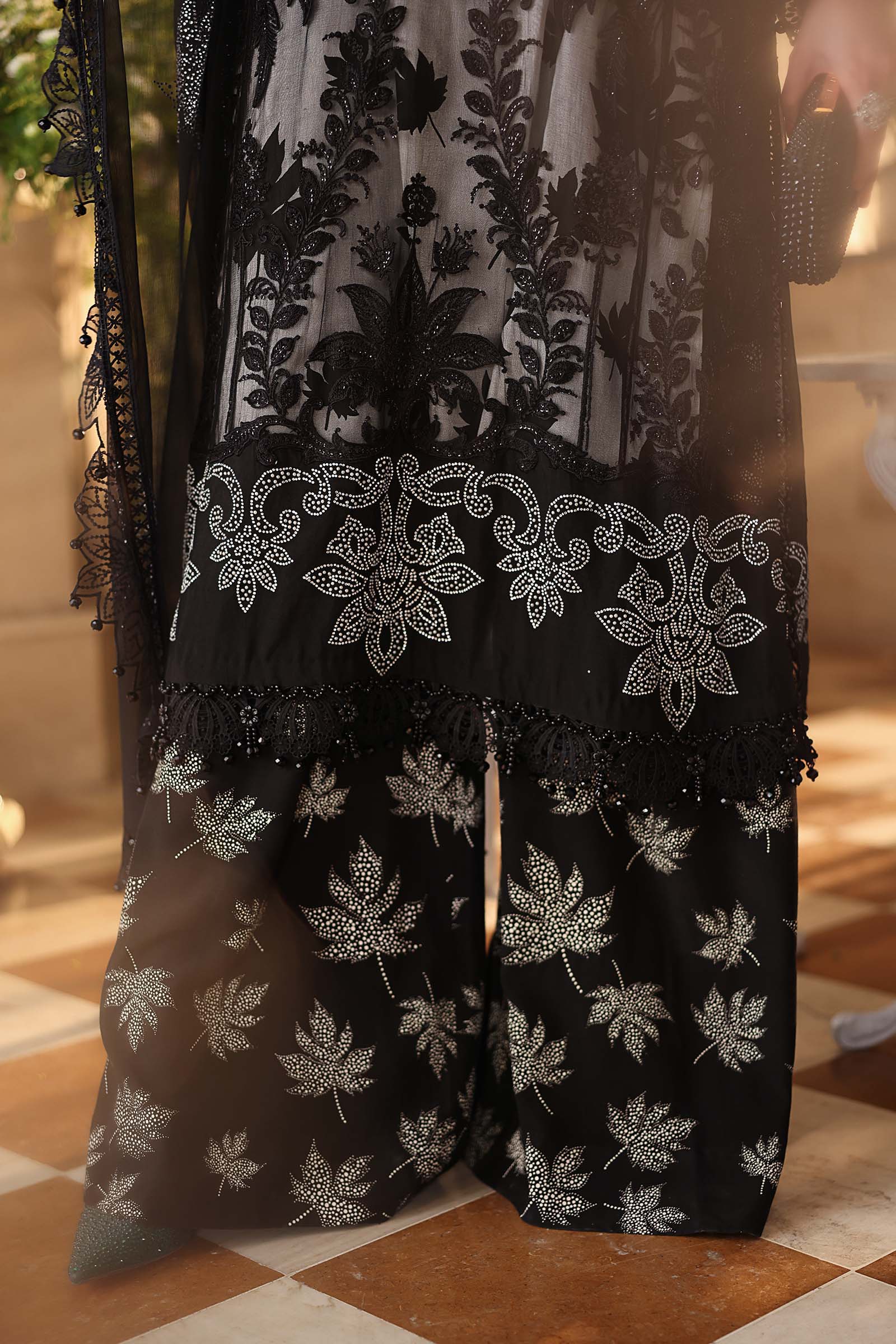3 Piece Unstitched Embroidered Chiffon Suit - MPC-26-101