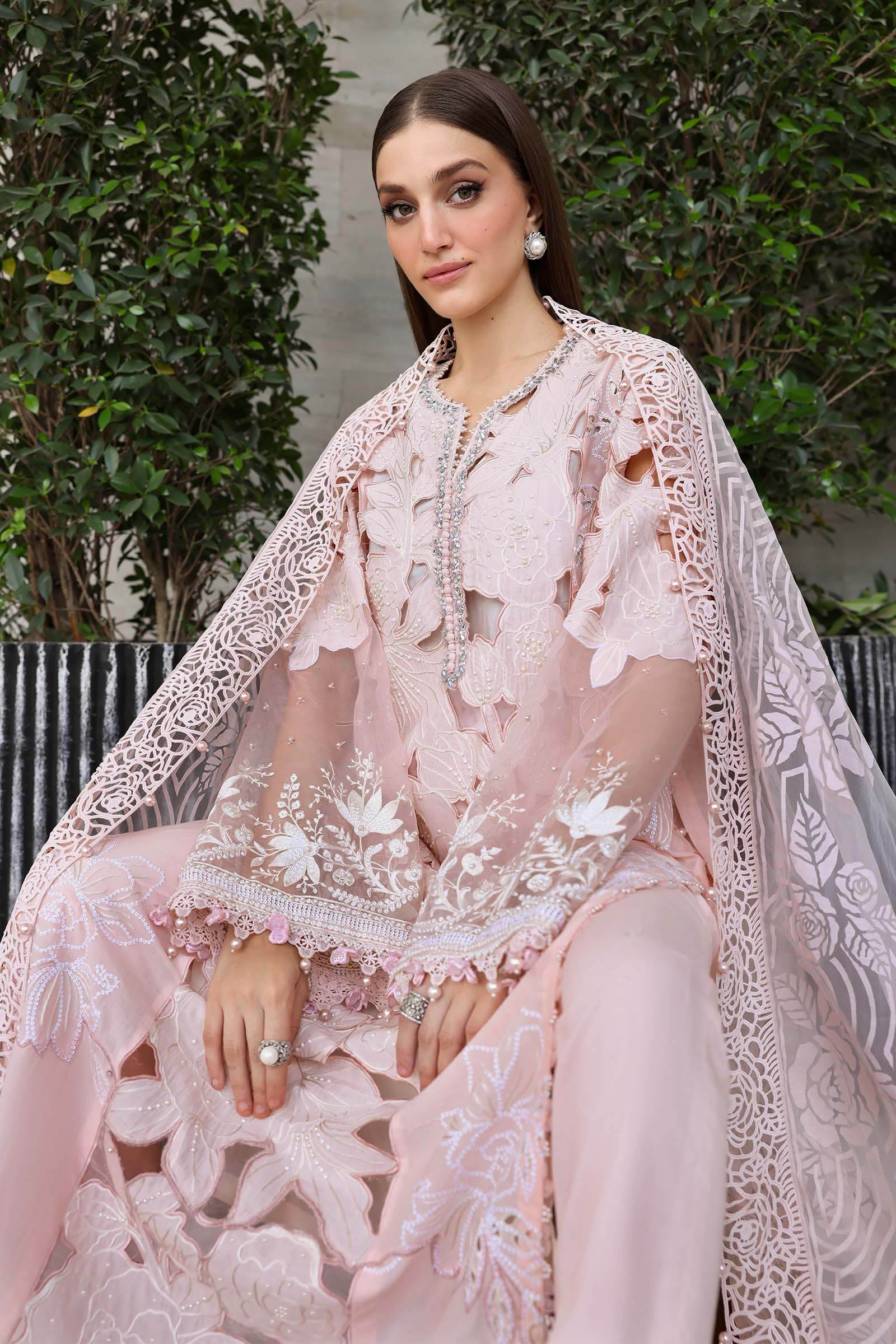 3 Piece Unstitched Embroidered Lawn Suit EL-26-02