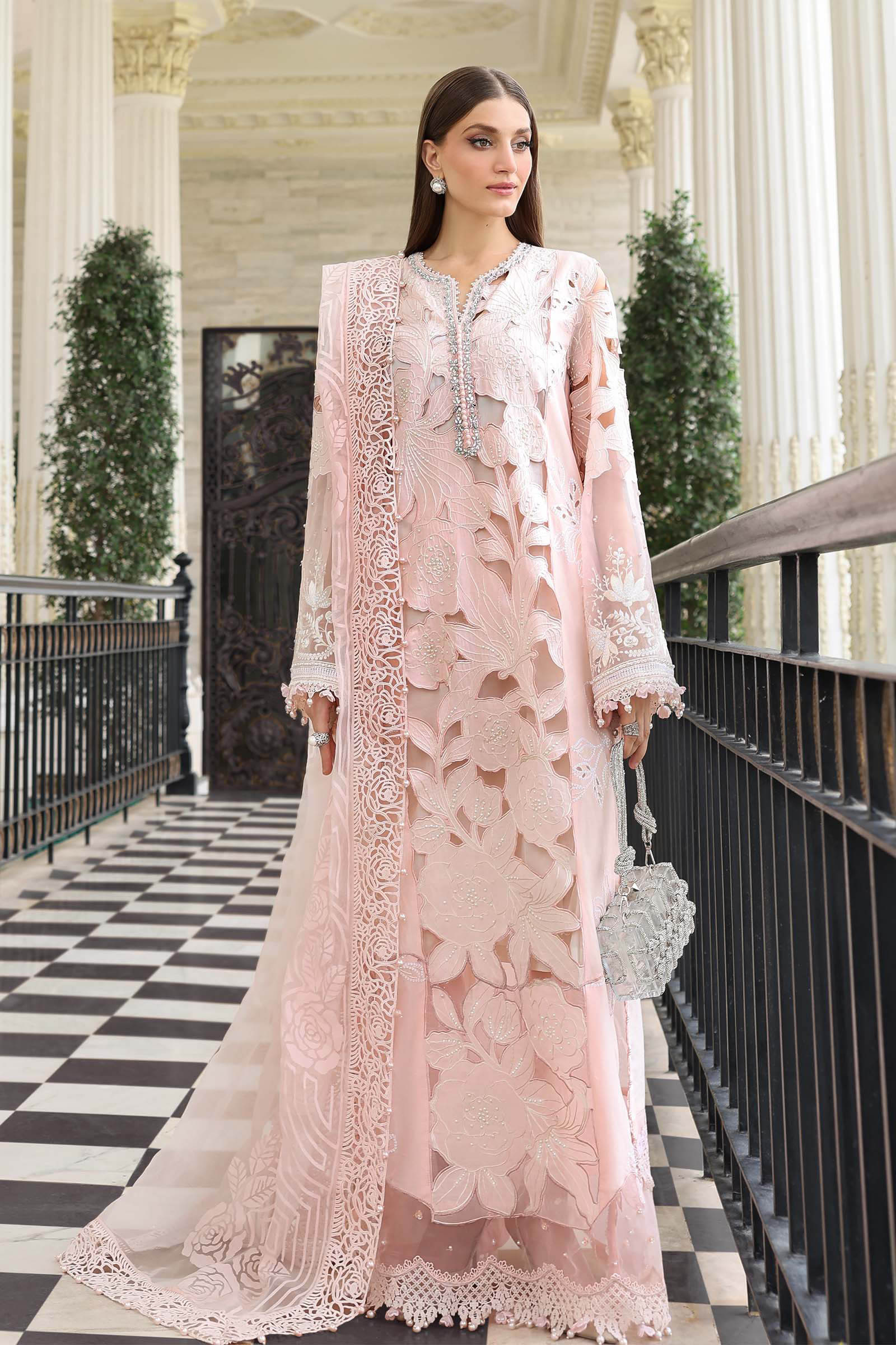 3 Piece Unstitched Embroidered Lawn Suit EL-26-02