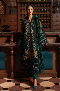 3 Piece Unstitched Embroidered Velvet Suit