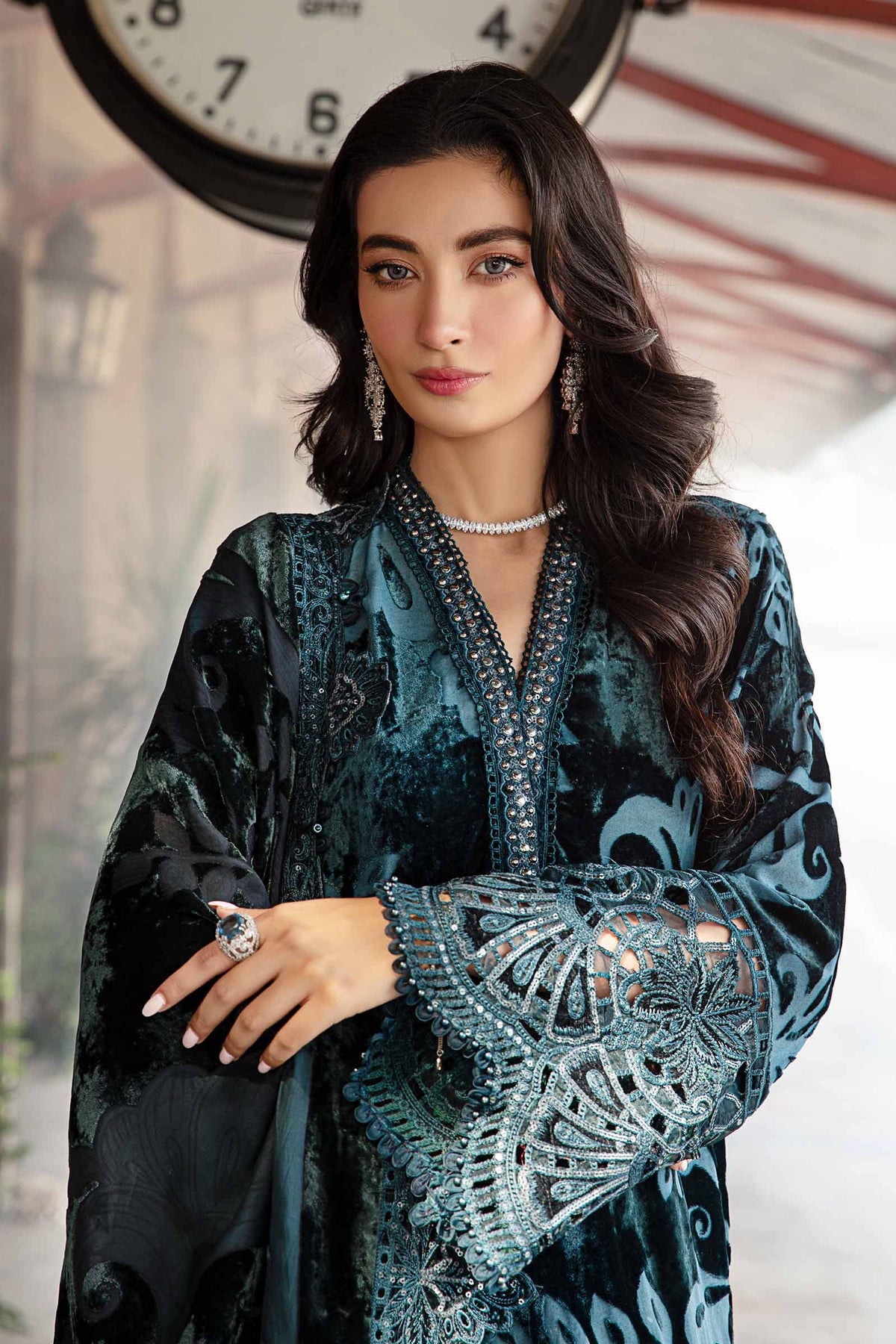 3 Piece Unstitched Embroidered Palachi Suit | DL-1203 Alanii Official 3 Piece Unstitched Embroidered Palachi Suit | DL-1203 Alanii Official