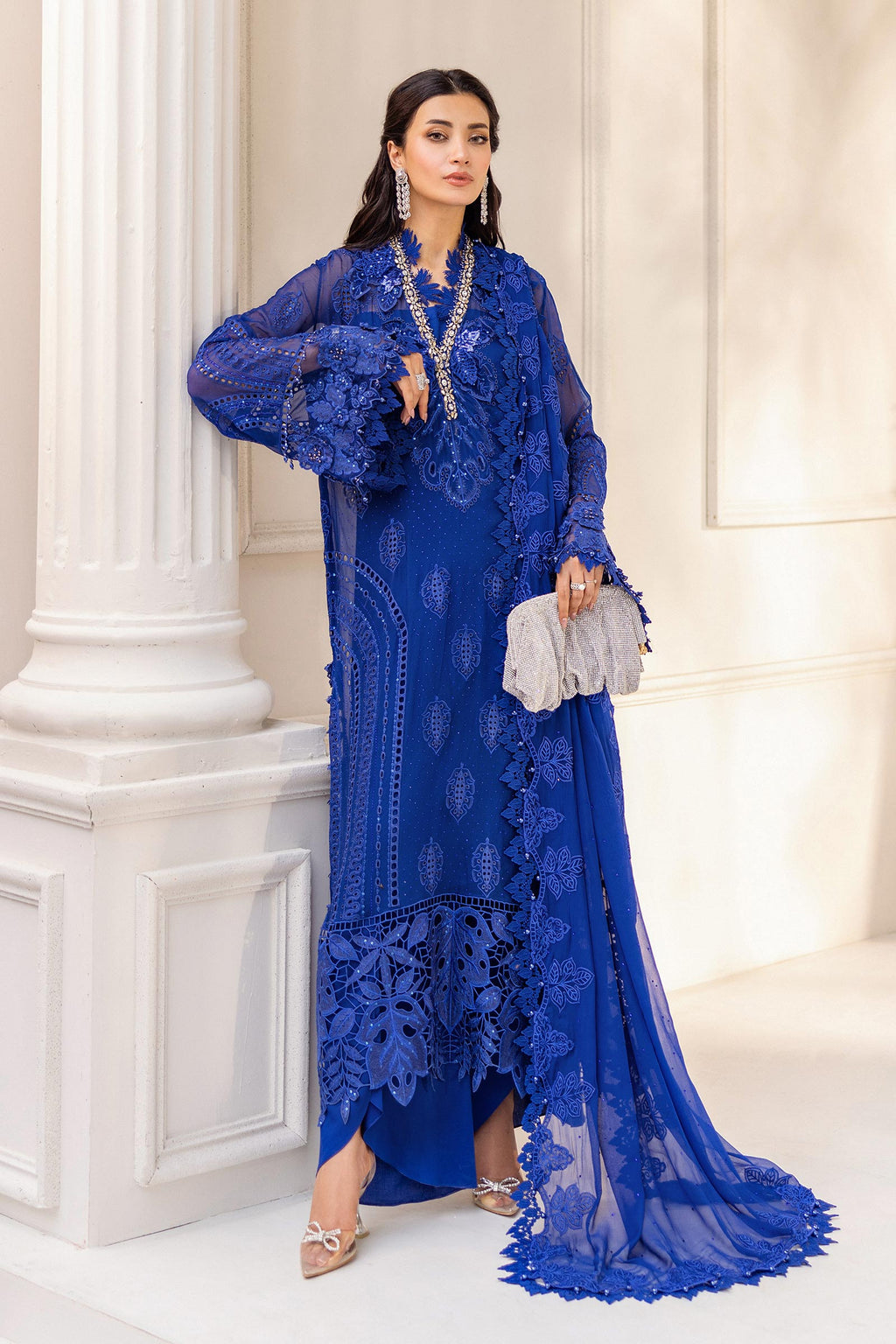 3 Piece Unstitched Embroidered Chiffon Suit | MPC-25-103 – Alanii Official