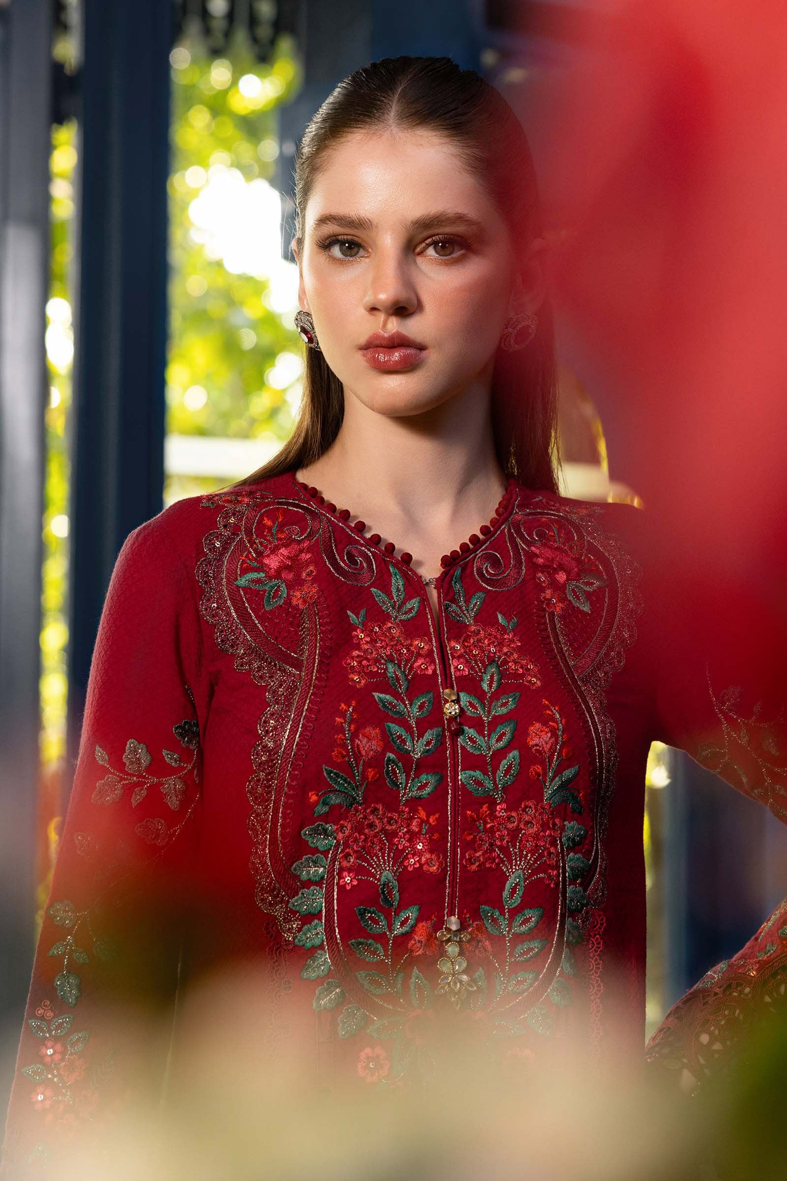 3 Piece Unstitched Embroidered Jacquard Lawn Suit EL-26-05