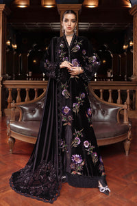 3 Piece Unstitched Embroidered Velvet Suit