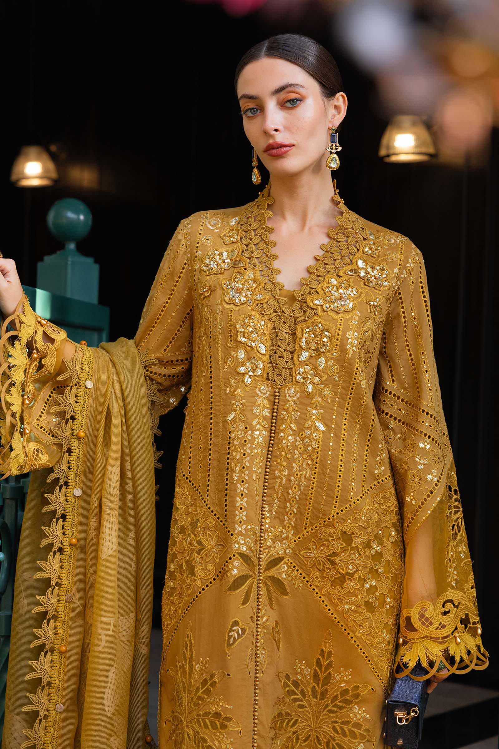 3 Piece Unstitched Embroidered Lawn Suit EL-26-07