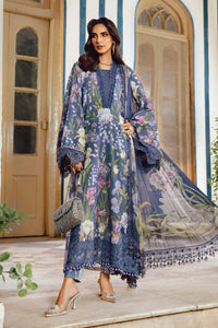 3 Piece Unstitched Embroidered Cambric Suit | MPT-2708-B