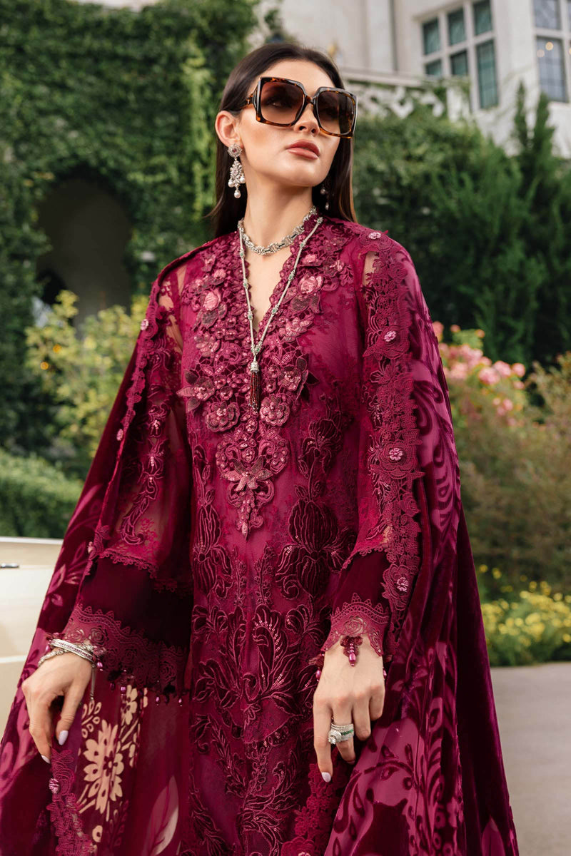 3 Piece Unstitched Embroidered Chantilly Suit