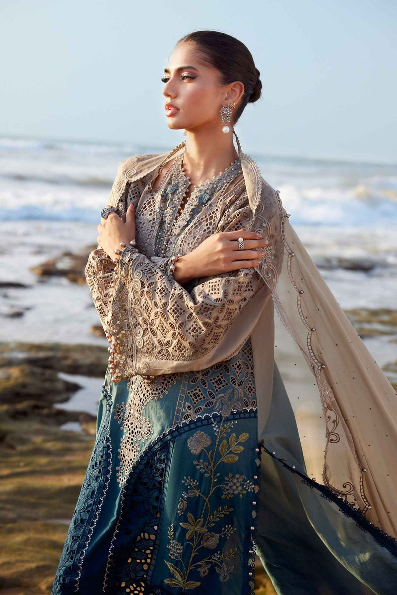 3 Piece Unstitched Embroidered Lawn Suit | EID LAWN-25-08