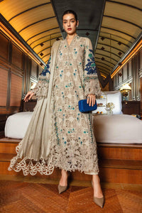 3 Piece Unstitched Embroidered Lawn Suit EL-26-08