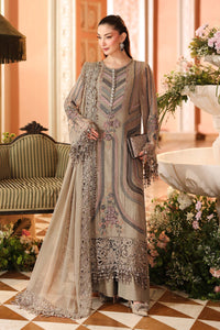 3 Piece Embroidered Chiffon Suit MPC-26-201-Antique Grey