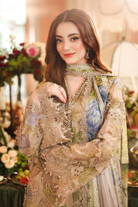 3 Piece Embroidered Chiffon Suit MPC-26-203-Warm Beige