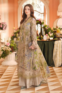 3 Piece Embroidered Chiffon Suit MPC-26-203-Warm Beige